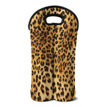 Leopard Pattern Print Double Neoprene Wine Tote