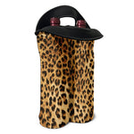Leopard Pattern Print Double Neoprene Wine Tote