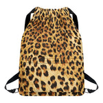 Leopard Pattern Print Drawstring Backpack