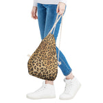 Leopard Pattern Print Drawstring Bag