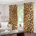 Leopard Pattern Print Extra Wide Grommet Curtains