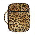 Leopard Pattern Print Front Pocket Bible Bag