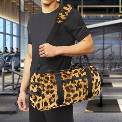 Leopard Pattern Print Gym Bag