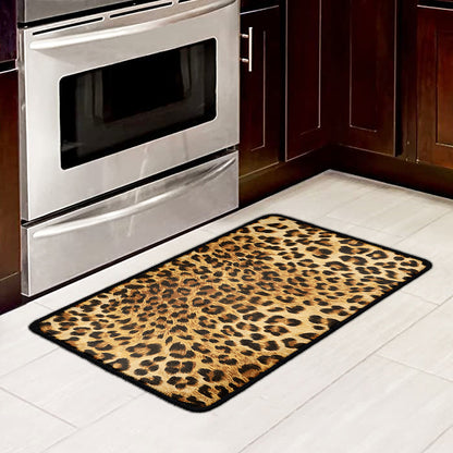Leopard Pattern Print Kitchen Mat