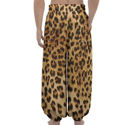 Leopard Pattern Print Lantern Pants
