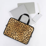 Leopard Pattern Print Laptop Sleeve With Handle