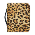 Leopard Pattern Print Leather Bible Cover
