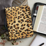Leopard Pattern Print Leather Bible Cover