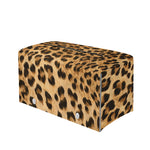 Leopard Pattern Print Leather Tissue Box Cover
