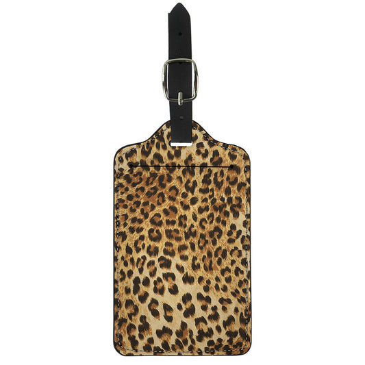 Leopard Pattern Print Luggage Tag