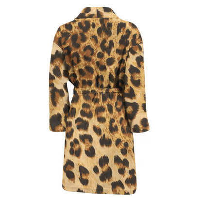 Leopard Pattern Print Men's Bathrobe