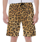 Leopard Pattern Print Men's Beach Shorts