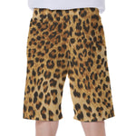 Leopard Pattern Print Men's Beach Shorts