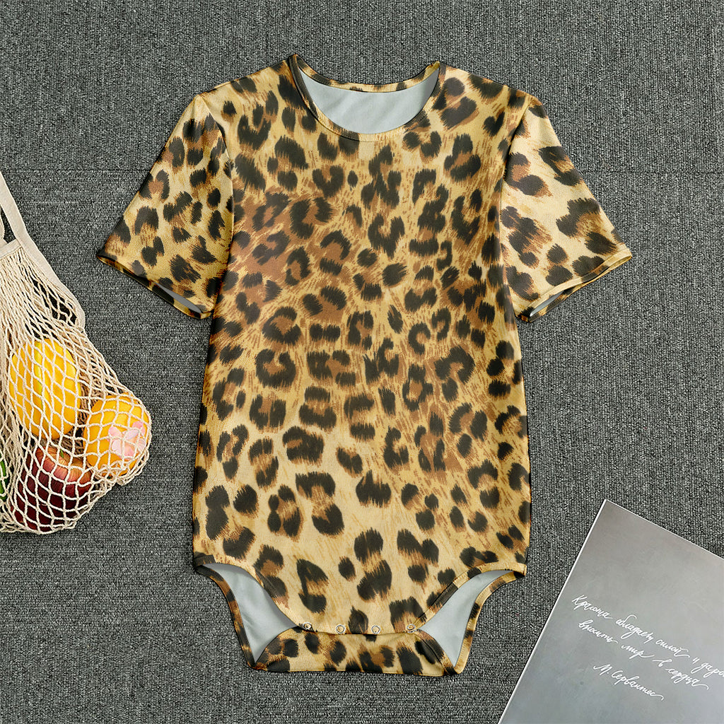 Leopard Pattern Print Men's Bodysuit