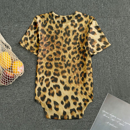 Leopard Pattern Print Men's Bodysuit