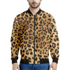 Leopard Pattern Print Men's Bomber Jacket