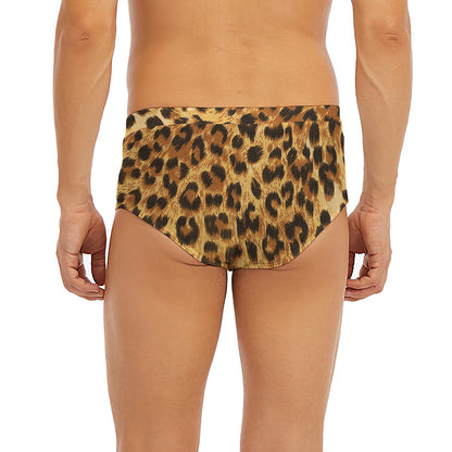 Leopard Pattern Print Men's Briefs