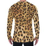 Leopard Pattern Print Men's Long Sleeve T-Shirt