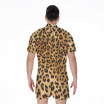 Leopard Pattern Print Men's Rompers