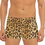 Leopard Pattern Print Men's Short Boxer Briefs