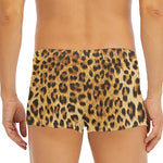 Leopard Pattern Print Men's Short Boxer Briefs