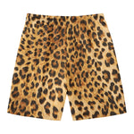 Leopard Pattern Print Men's Swim Trunks