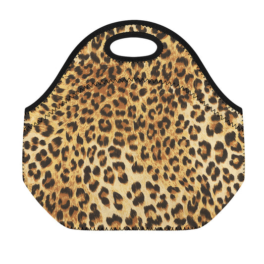 Leopard Pattern Print Neoprene Lunch Bag