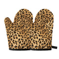 Leopard Pattern Print Oven Mitts
