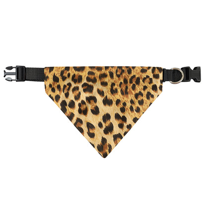 Leopard Pattern Print Over The Collar Dog Bandana