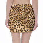 Leopard Pattern Print Pencil Mini Skirt