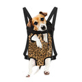 Leopard Pattern Print Pet Carrier Backpack