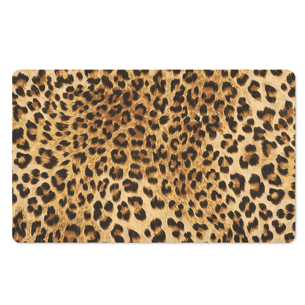 Leopard Pattern Print Polyester Doormat