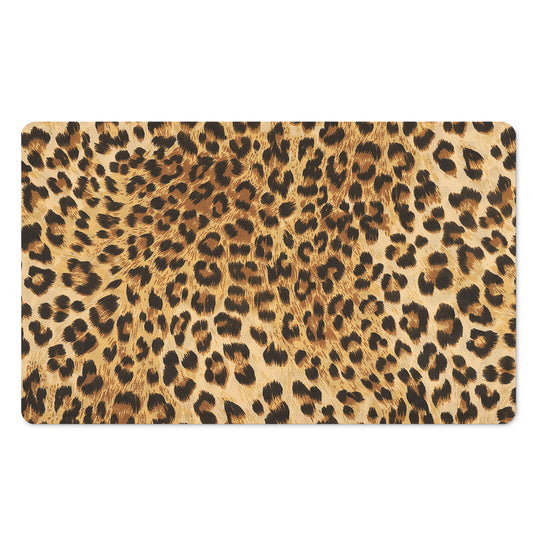 Leopard Pattern Print Polyester Doormat