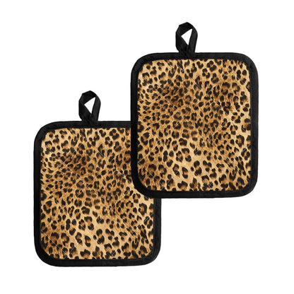 Leopard Pattern Print Pot Holders