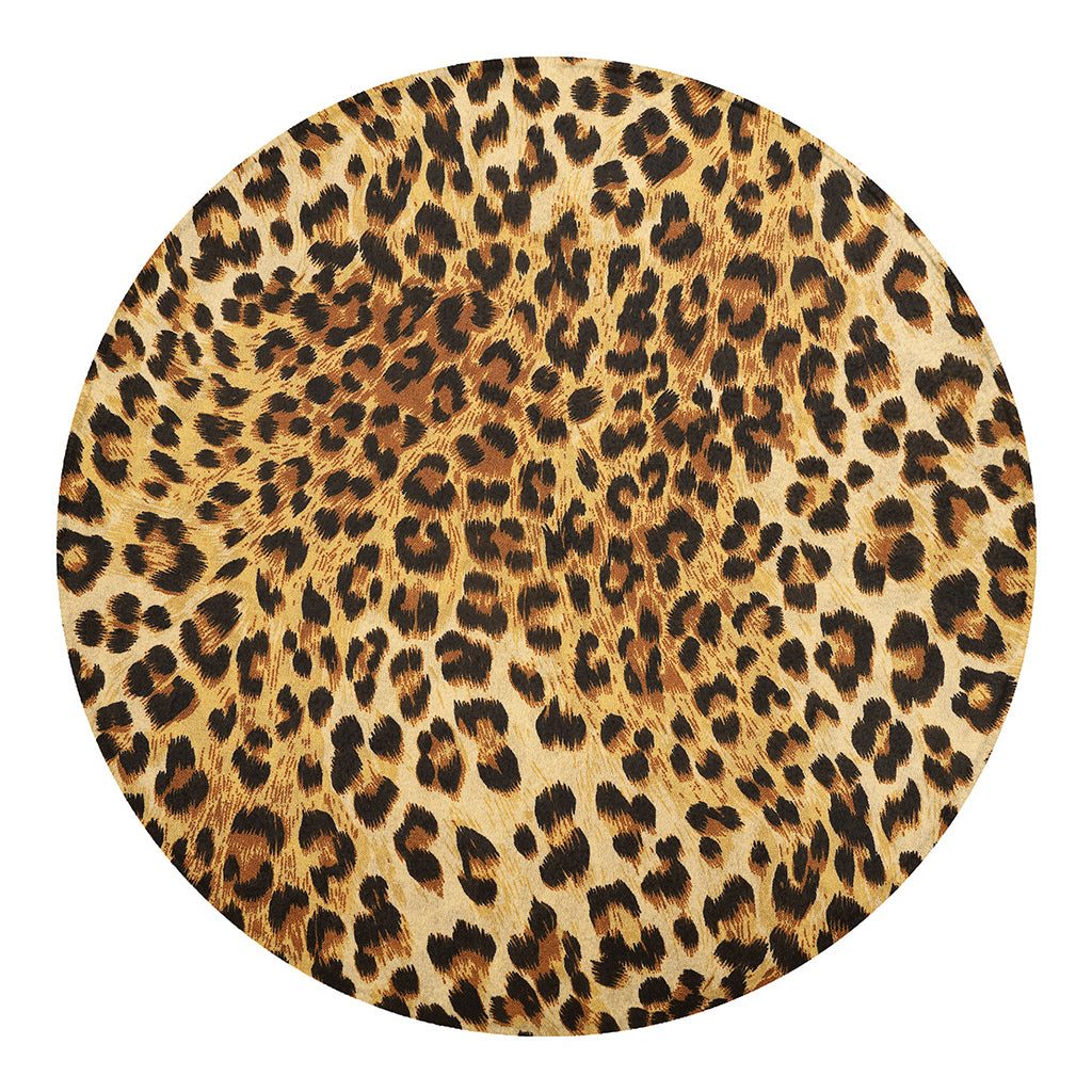 Leopard Pattern Print Round Blanket