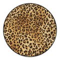 Leopard Pattern Print Round Floor Mat