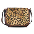 Leopard Pattern Print Saddle Bag