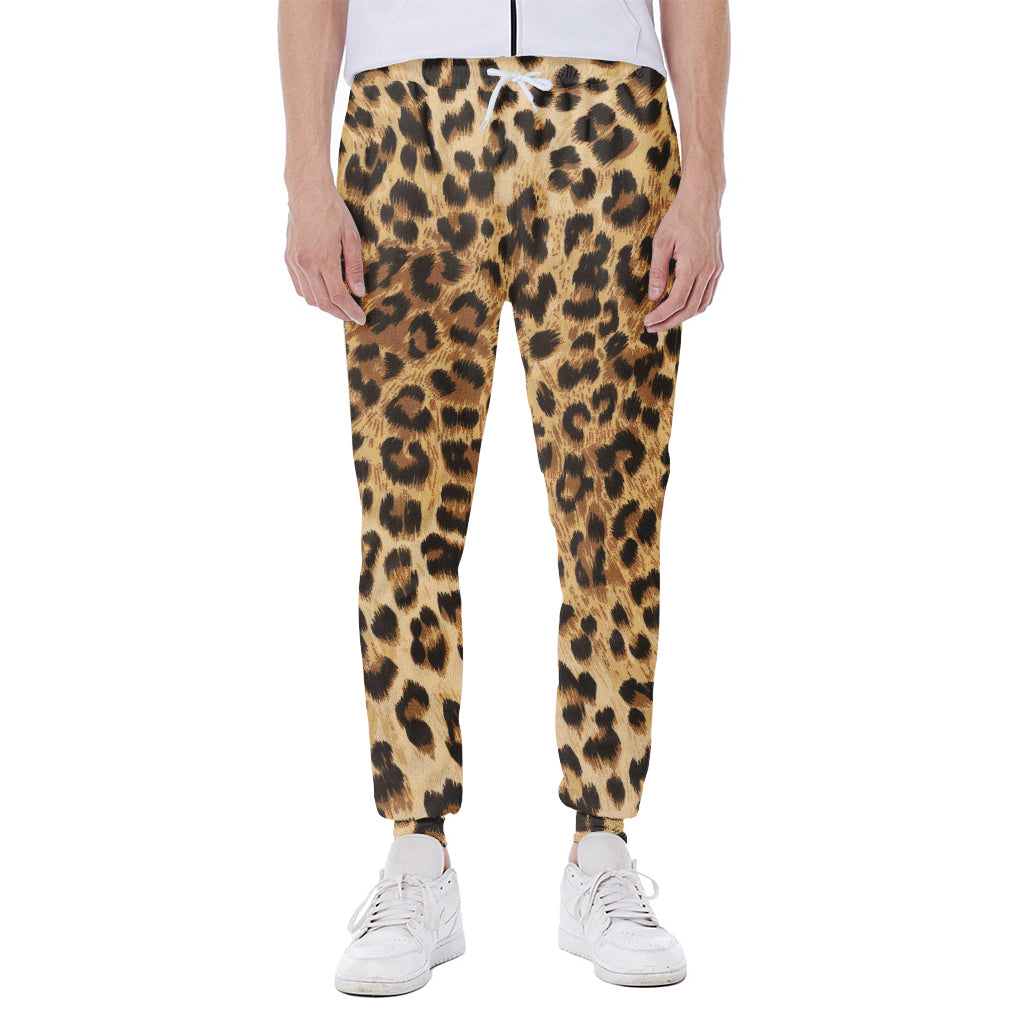 Leopard Pattern Print Scuba Joggers