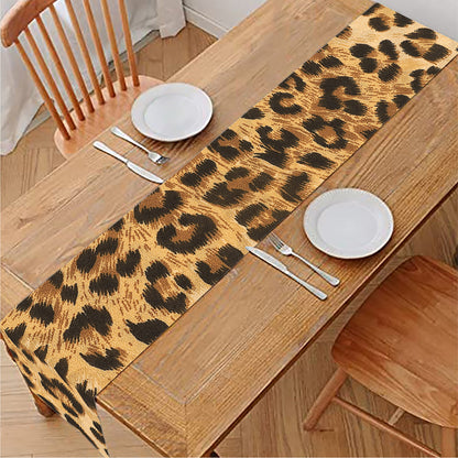 Leopard Pattern Print Table Runner
