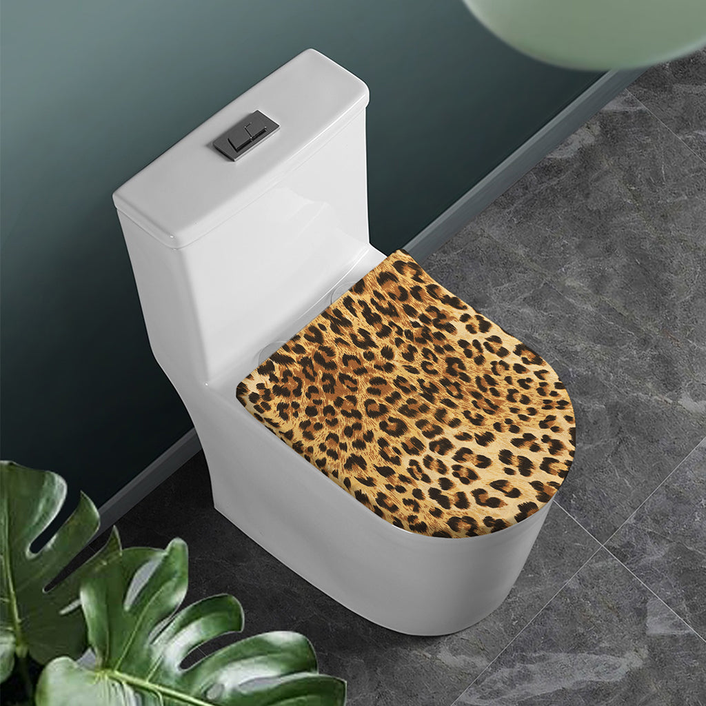 Leopard Pattern Print Toilet Lid Cover