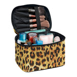 Leopard Pattern Print Travel Makeup Bag
