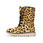 Leopard Pattern Print Winter Boots