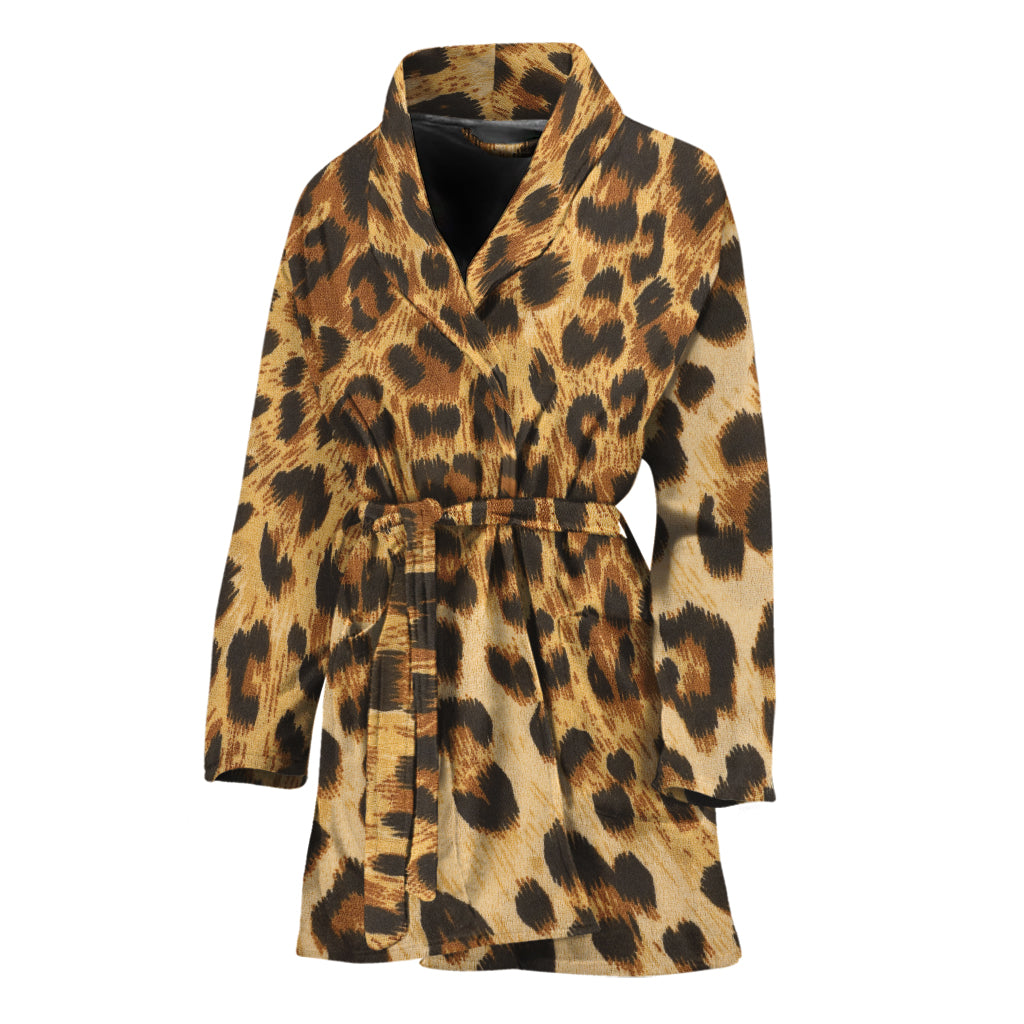 Leopard Pattern Print Women's Bathrobe