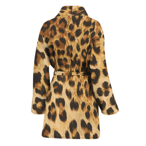 Leopard Pattern Print Women's Bathrobe