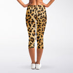 Leopard Pattern Print Women's Capri Leggings