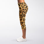 Leopard Pattern Print Women's Capri Leggings