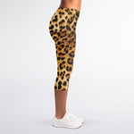 Leopard Pattern Print Women's Capri Leggings