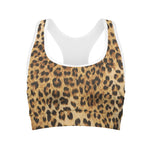 Leopard Pattern Print Women's Sports Bra