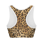 Leopard Pattern Print Women's Sports Bra