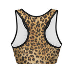 Leopard Pattern Print Women's Sports Bra